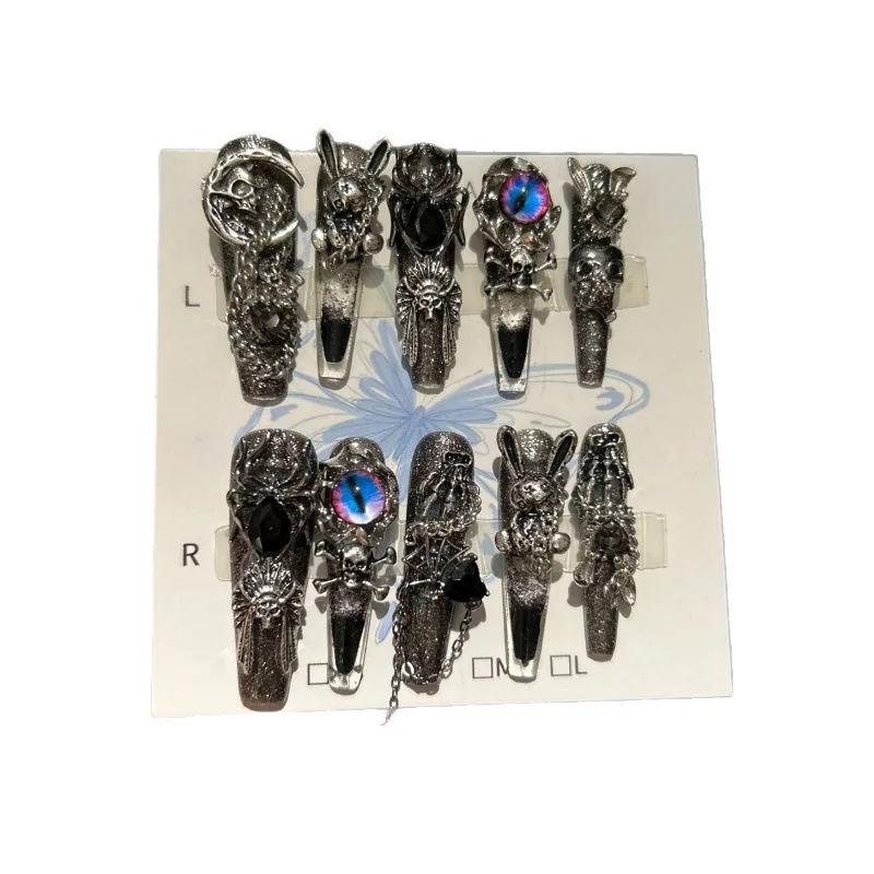 Purely hand-worn nail quicksand flow hemp new dark gothic handmade nail patch
Purely hand-worn nail quicksand flow hemp new dark gothic handmade nail patch