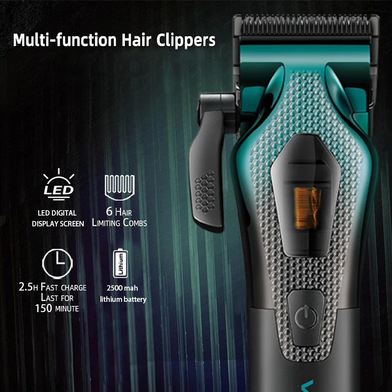 Машинки для стрижки волос VGR, мужская беспроводная профессиональная машинка для стрижки волос для мужчин, высококачественная беспроводная парикмахерская машина, 11000 об/мин, V-271
Машинки для стрижки волос VGR, мужская беспроводная профессиональная машинка для стрижки волос для мужчин, высококачественная беспроводная парикмахерская машина, 11000 об/мин, V-271