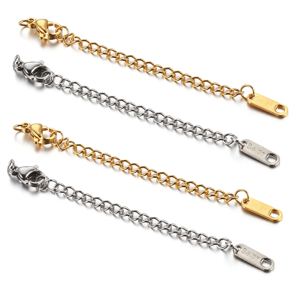 10pcs Stainless Steel Extended Extension Tail Chain Lobster Clasps Connector for Bracelet Necklace DIY Jewelry
10pcs Stainless Steel Extended Extension Tail Chain Lobster Clasps Connector for Bracelet Necklace DIY Jewelry