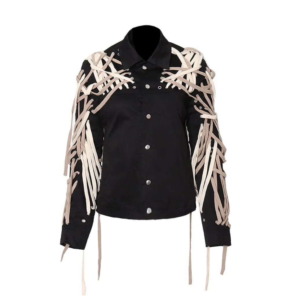 Women's Heavy-Duty Jacket Dark Three-Dimensional Strap Single-Breasted Color-Block Fashion Trendy Australian Brand New
Women's Heavy-Duty Jacket Dark Three-Dimensional Strap Single-Breasted Color-Block Fashion Trendy Australian Brand New