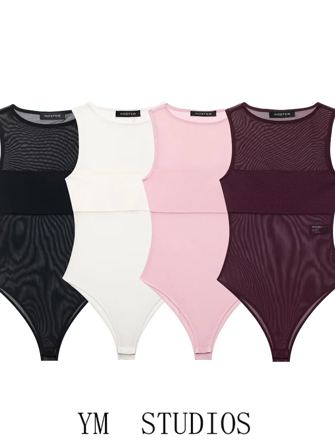 Women's High-Waist Sleeveless Sexy Mesh Splice Jumpsuit Slim-Fit See-through Short Pants Commute Style Thin Polyester Fiber
Women's High-Waist Sleeveless Sexy Mesh Splice Jumpsuit Slim-Fit See-through Short Pants Commute Style Thin Polyester Fiber