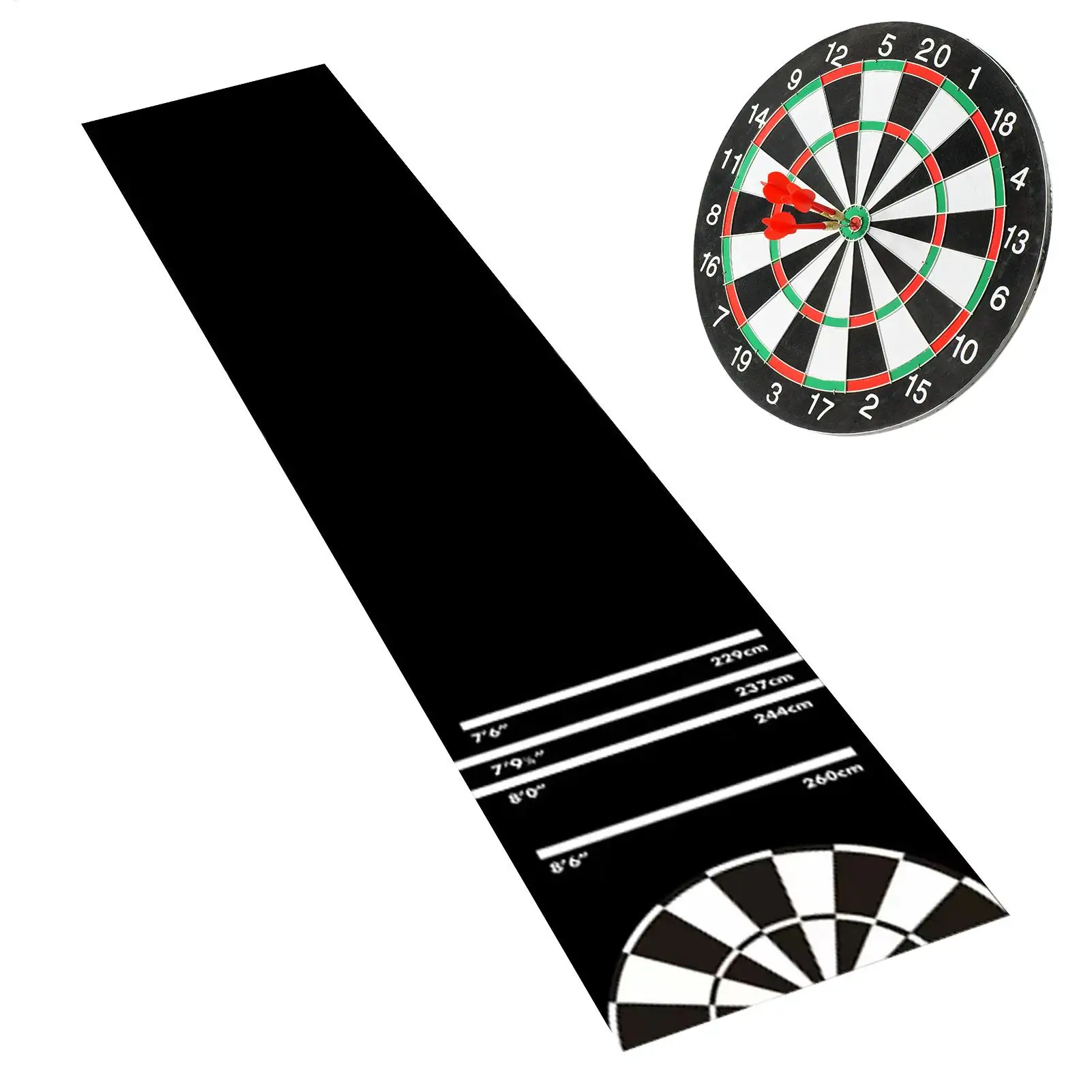 300x34cm Dart Board Mat For Floor, Anti Slip Throw Line Protective Rug Dartboard Floor Mat For Home Recreation Room Party
300x34cm Dart Board Mat For Floor, Anti Slip Throw Line Protective Rug Dartboard Floor Mat For Home Recreation Room Party