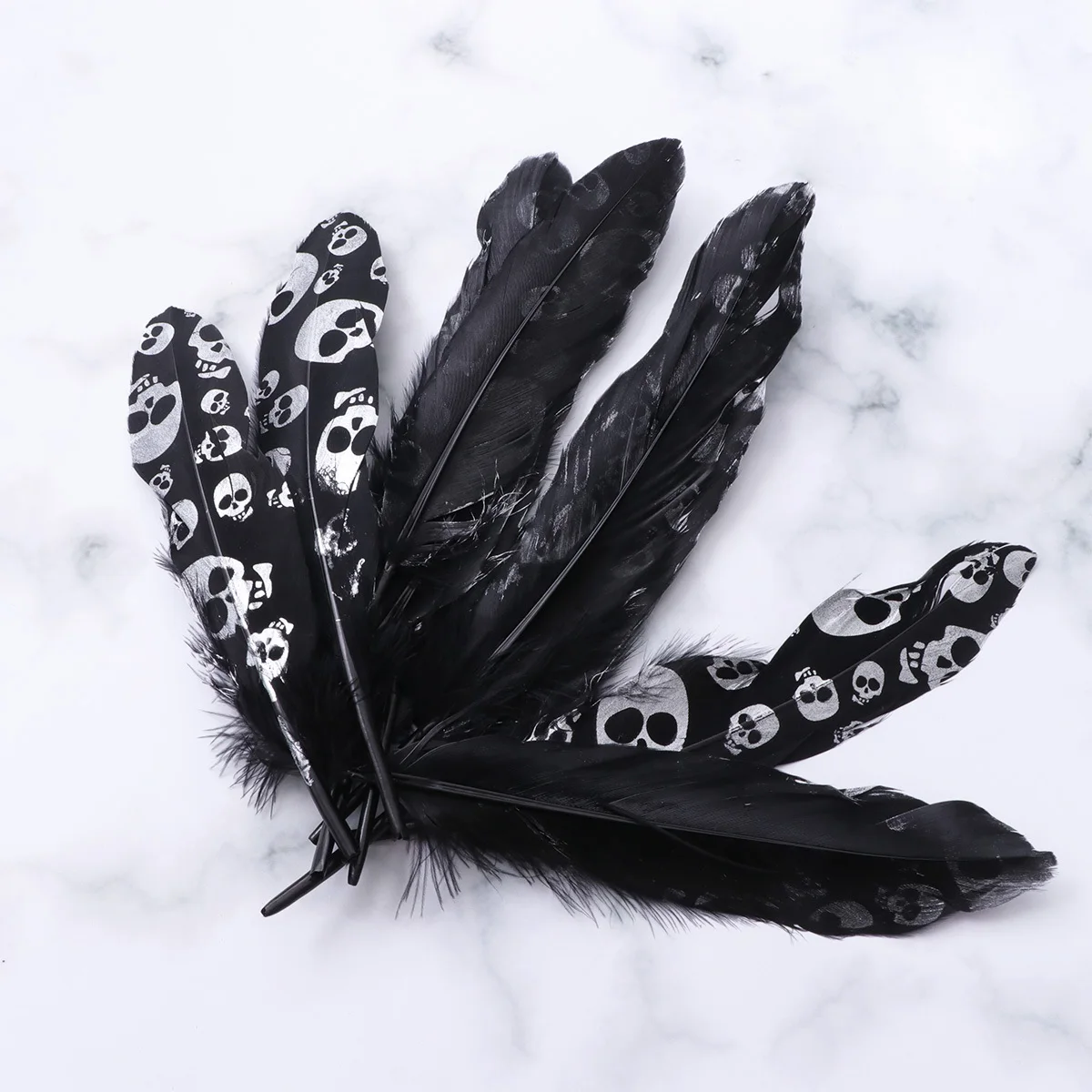 20 pcs Black 16X0.1Cm Skull Pattern Swan For Diy Craft Party Wedding Decoration Hats Bags Shoes Home Decor Supplies
20 pcs Black 16X0.1Cm Skull Pattern Swan For Diy Craft Party Wedding Decoration Hats Bags Shoes Home Decor Supplies
