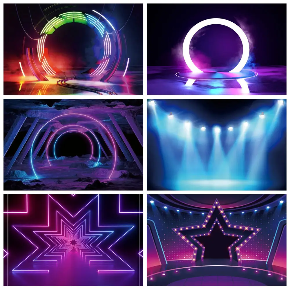 Neon Photography Background Custom Electronic Style Rock Stage Tunnel Child Birthday Adult Crew Backdrop Photo Studio Photo Prop
Neon Photography Background Custom Electronic Style Rock Stage Tunnel Child Birthday Adult Crew Backdrop Photo Studio Photo Prop