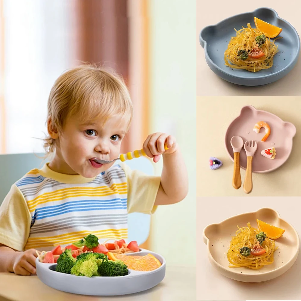Детская посуда для кормления, пищевая детская дополнительная еда на присоске, небьющаяся силиконовая детская тарелка для малышей, реквизит для фотосессии
Детская посуда для кормления, пищевая детская дополнительная еда на присоске, небьющаяся силиконовая детская тарелка для малышей, реквизит для фотосессии
