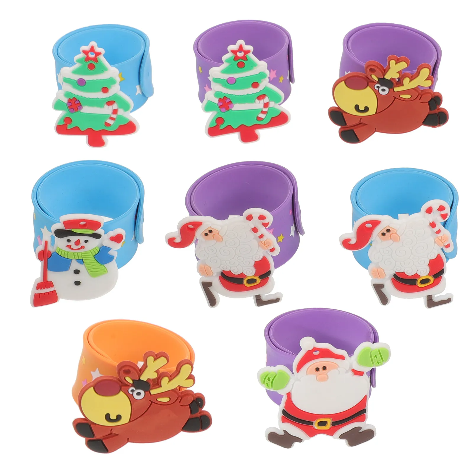 12pcs Silicone Wristbands Cute Christmas Snap Bracelet For Kids Slap Design Flexible Party Favor Gift Carnival New Year
12pcs Silicone Wristbands Cute Christmas Snap Bracelet For Kids Slap Design Flexible Party Favor Gift Carnival New Year
