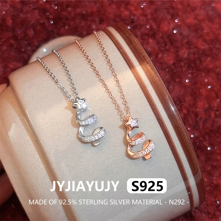 JYJIAYUJY 100% Whole Original Sterling Silver S925 Pendant Necklace Christmas Tree Inlaid Zirconia Fashion Woman Gift Use N292
JYJIAYUJY 100% Whole Original Sterling Silver S925 Pendant Necklace Christmas Tree Inlaid Zirconia Fashion Woman Gift Use N292