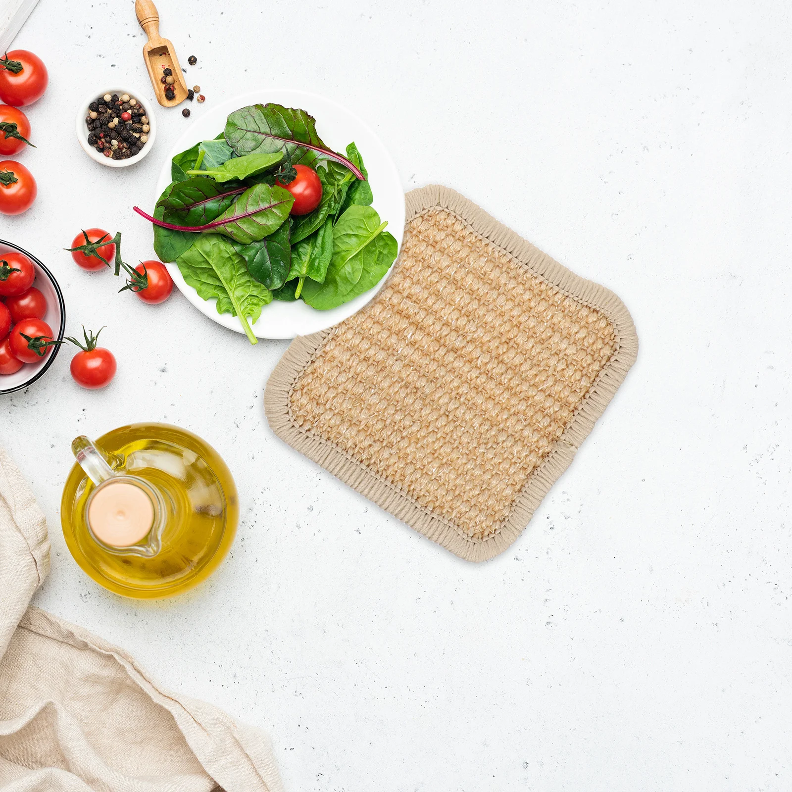 4Pcs Natural Sisal Trivet Mat Set Heat Resistant Table Protector for Pots Pans Bowls Japanese Design Vintage Placemats for Home
4Pcs Natural Sisal Trivet Mat Set Heat Resistant Table Protector for Pots Pans Bowls Japanese Design Vintage Placemats for Home