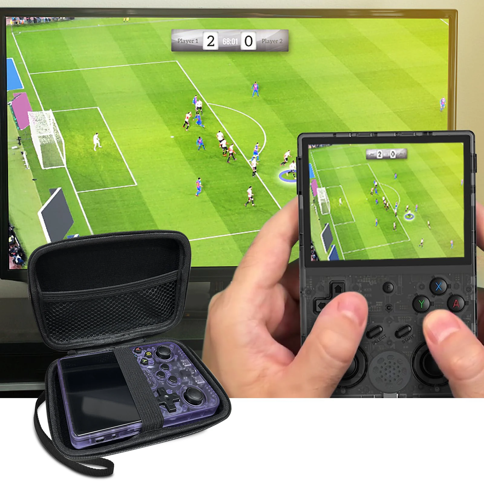 Velec Storage Bag For R36S R36 Max K36 RG353V Handheld Game Console Anti-Scratch Protective Sleeve with Lightweight Elastic Band
Velec Storage Bag For R36S R36 Max K36 RG353V Handheld Game Console Anti-Scratch Protective Sleeve with Lightweight Elastic Band