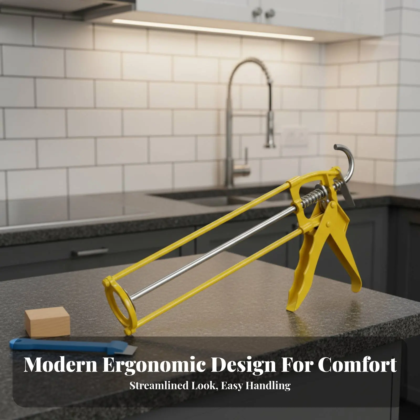Caulking Labor-Saving Silicone Home Improvement Tool Mess-Clean-Flow-Clean-Flow Comfortable Grip for Homeowners, Window Sealing
Caulking Labor-Saving Silicone Home Improvement Tool Mess-Clean-Flow-Clean-Flow Comfortable Grip for Homeowners, Window Sealing