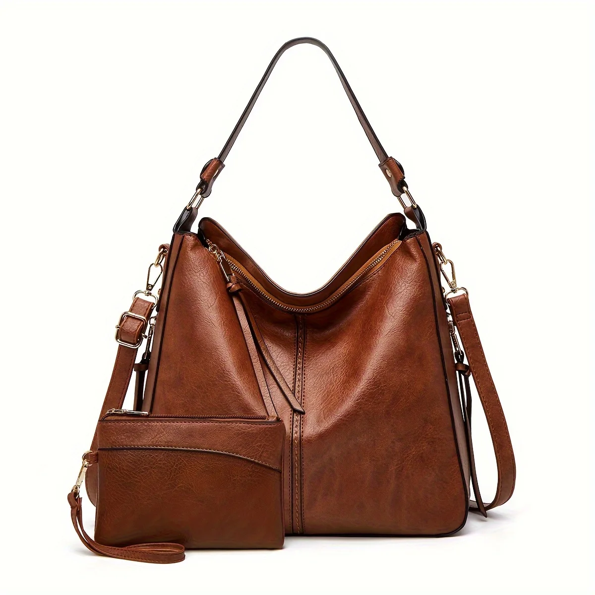 New Fashion Large Capacity Casual Women's Shoulder Bag Classic Pu Soft Handbag
New Fashion Large Capacity Casual Women's Shoulder Bag Classic Pu Soft Handbag
