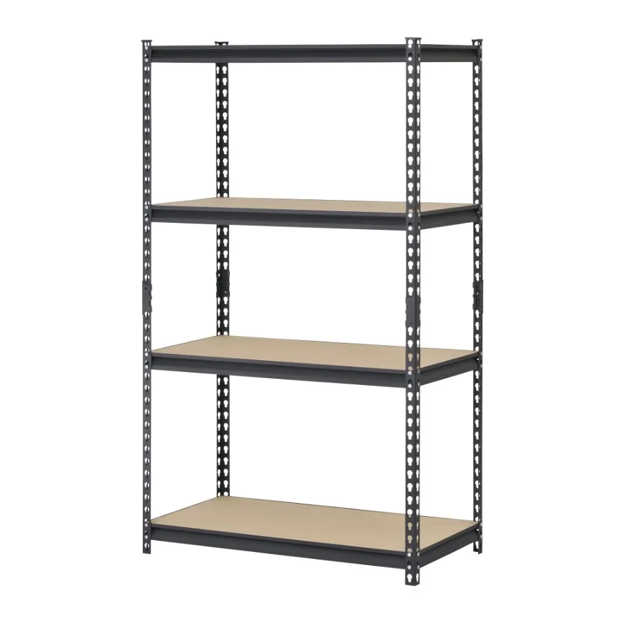 36"W x 18"D x 60"H 4-Tier Steel Shelving 800 lbs. Capacity per Shelf; Black
36"W x 18"D x 60"H 4-Tier Steel Shelving 800 lbs. Capacity per Shelf; Black