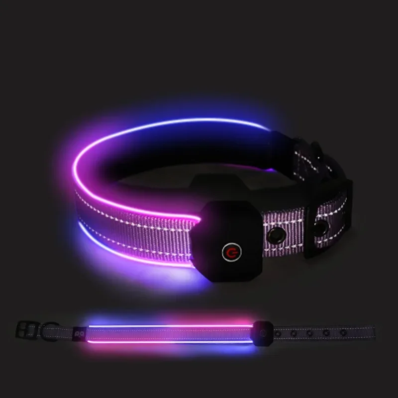 Dog glow collar Walk dog USB charging pet glow-in-the-dark reflective collar dog chain adjustable waterproof collar
Dog glow collar Walk dog USB charging pet glow-in-the-dark reflective collar dog chain adjustable waterproof collar