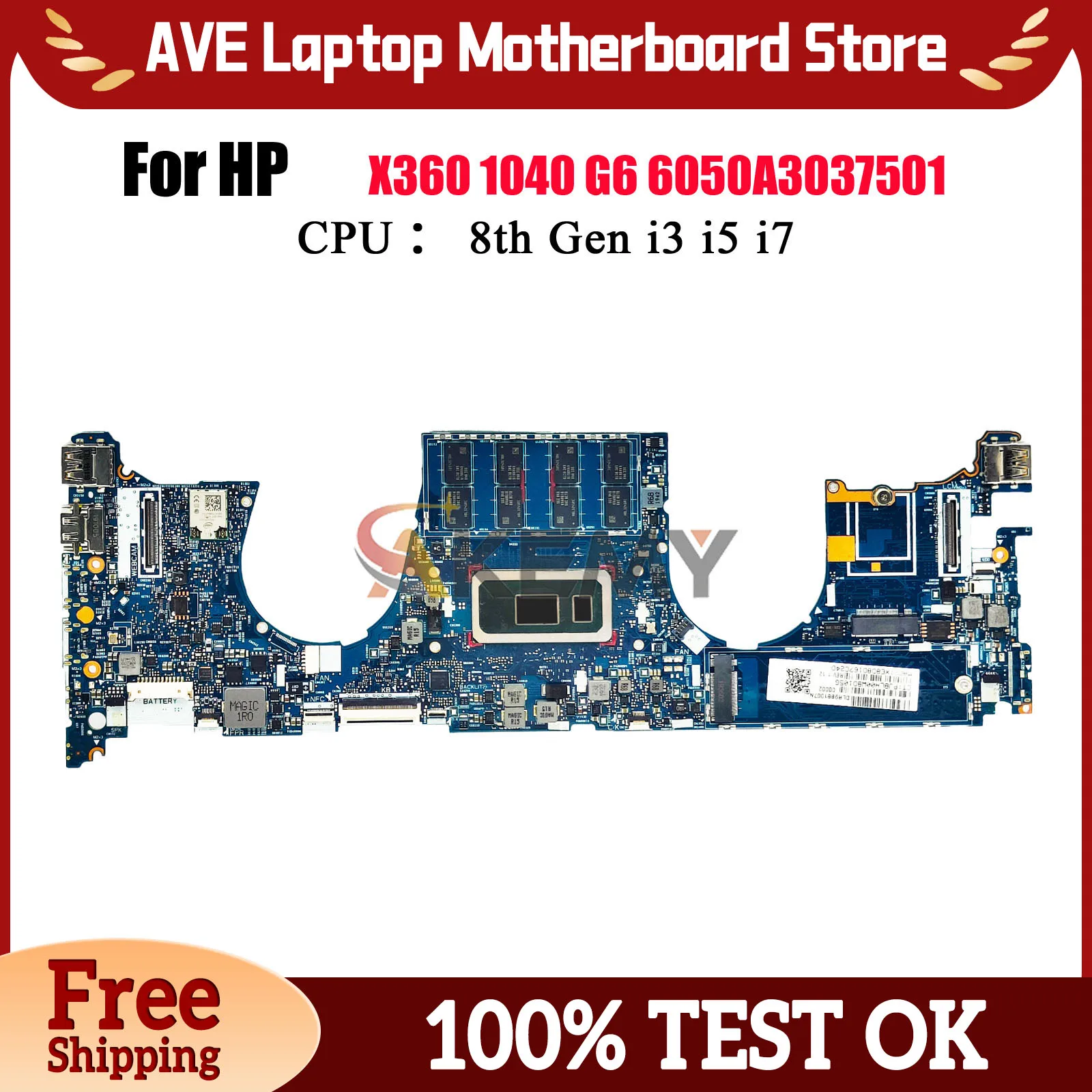 6050A3037501 для ноутбука HP EliteBook X360 1040 G6, материнская плата с процессором i5/i7, 8 ГБ/16 ГБ ОЗУ L63007-601 L63009-601 L63006-601 
6050A3037501 для ноутбука HP EliteBook X360 1040 G6, материнская плата с процессором i5/i7, 8 ГБ/16 ГБ ОЗУ L63007-601 L63009-601 L63006-601