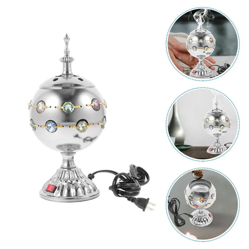 Vintage Style Electric Incense Burner Plug In Metal Censer Burner Decorative Therapy Home Decor Table Ornament
Vintage Style Electric Incense Burner Plug In Metal Censer Burner Decorative Therapy Home Decor Table Ornament