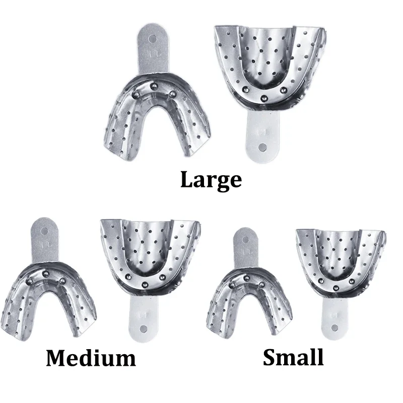2Pcs/Set Aluminium alloy Dental Upper Lower Impression Trays Autoclavable Teeth Tray Teeth Holder Lab Equipment Dentist Tools
2Pcs/Set Aluminium alloy Dental Upper Lower Impression Trays Autoclavable Teeth Tray Teeth Holder Lab Equipment Dentist Tools