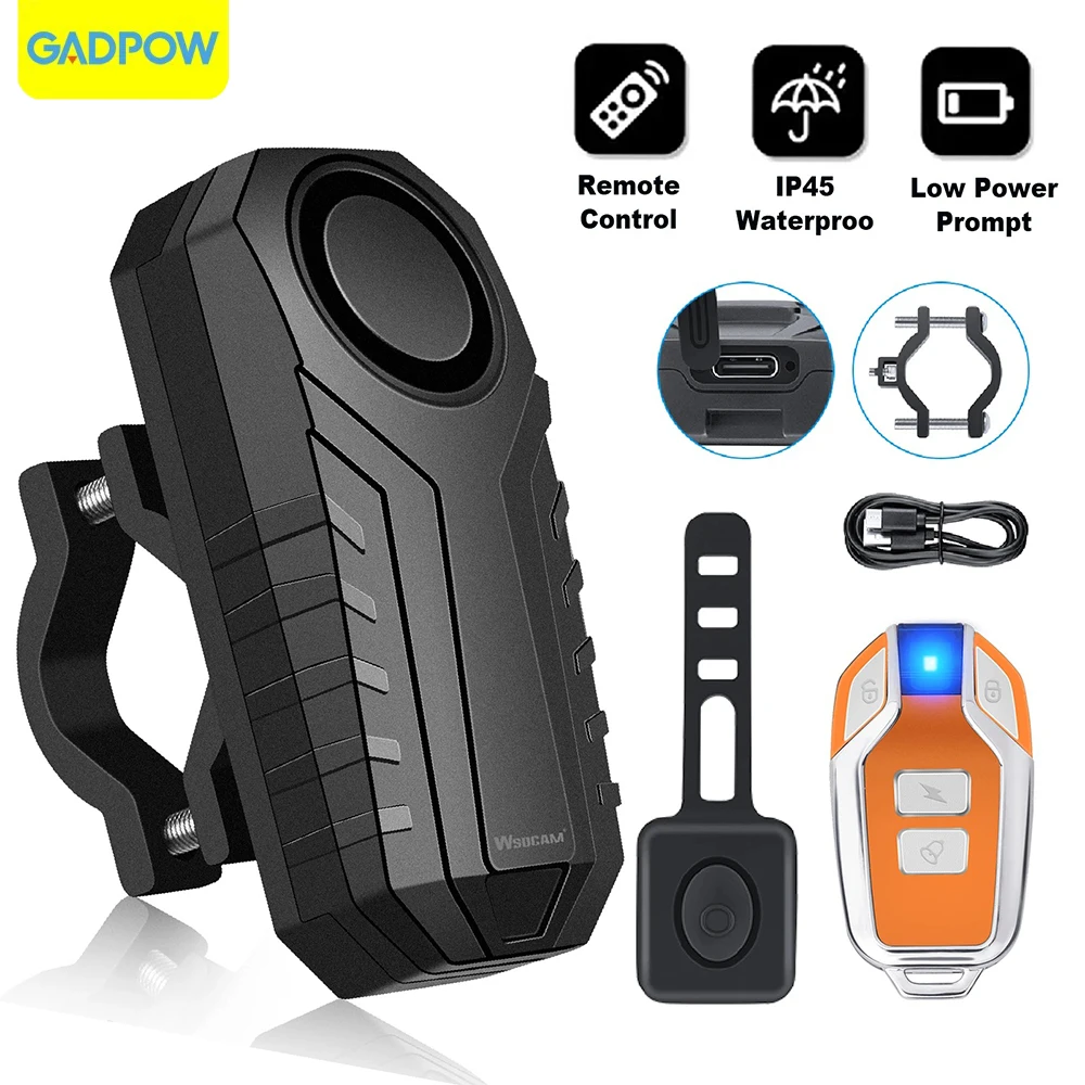 Сигнализация для мотоцикла Gadpow 113dB, Противоугонная сигнализация для мотоцикла, водонепроницаемая сигнализация для велосипеда с беспроводным пультом дистанционного управления, оранжевый
Сигнализация для мотоцикла Gadpow 113dB, Противоугонная сигнализация для мотоцикла, водонепроницаемая сигнализация для велосипеда с беспроводным пультом дистанционного управления, оранжевый