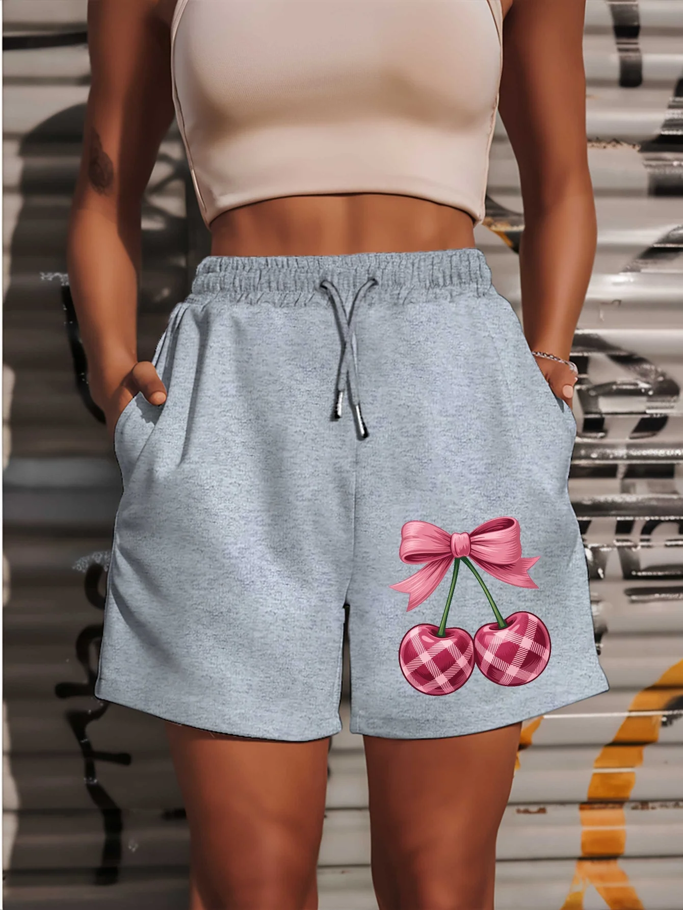 British Style Cherry New Women's Shorts Summer Casual Versatile Mid Length Pants Trend Summer Beach Pants
British Style Cherry New Women's Shorts Summer Casual Versatile Mid Length Pants Trend Summer Beach Pants