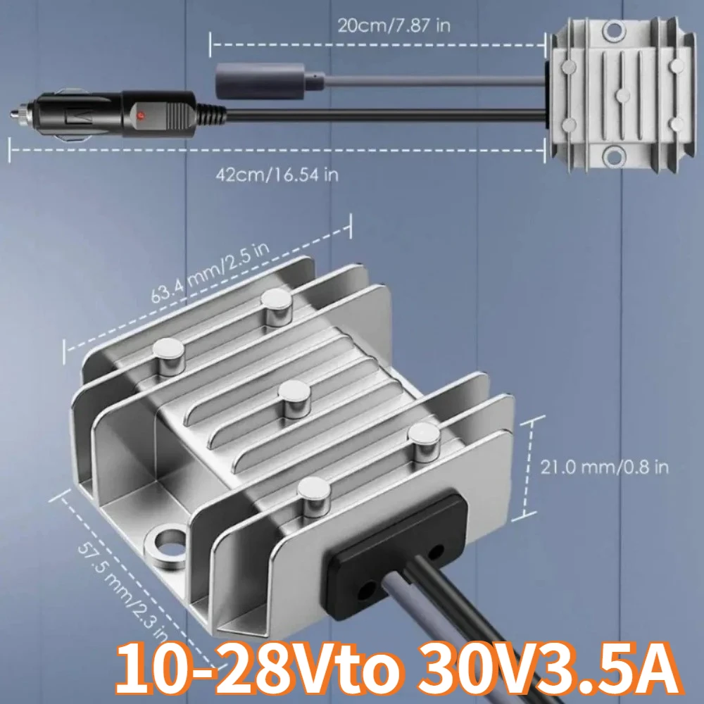 DC 12V 24V to 30V with cigarette lighter plug Step-Up 10-28V to 30V 3.5A Power Supply Cable Conversion Kit for Truck Use CE ROHS
DC 12V 24V to 30V with cigarette lighter plug Step-Up 10-28V to 30V 3.5A Power Supply Cable Conversion Kit for Truck Use CE ROHS