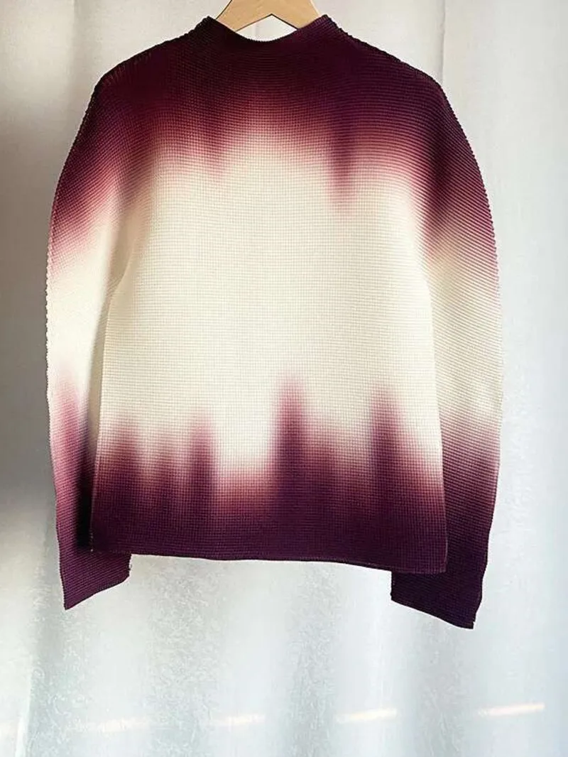 Sleeves Gradient Long Women's Turtleneck Slim T Shirt Pleated Casual Female Fashion Clothes 2025 Spring New 24VC4
Sleeves Gradient Long Women's Turtleneck Slim T Shirt Pleated Casual Female Fashion Clothes 2025 Spring New 24VC4
