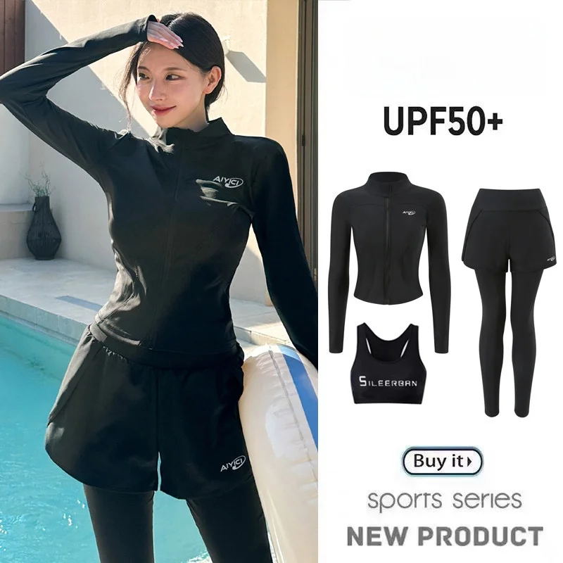 Women's Long Sleeve Long Pants Conservative Two Piece Wetsuit Sunscreen Jellyfish Suit Surfing Quick Dry Drifting Diving Suit
Women's Long Sleeve Long Pants Conservative Two Piece Wetsuit Sunscreen Jellyfish Suit Surfing Quick Dry Drifting Diving Suit