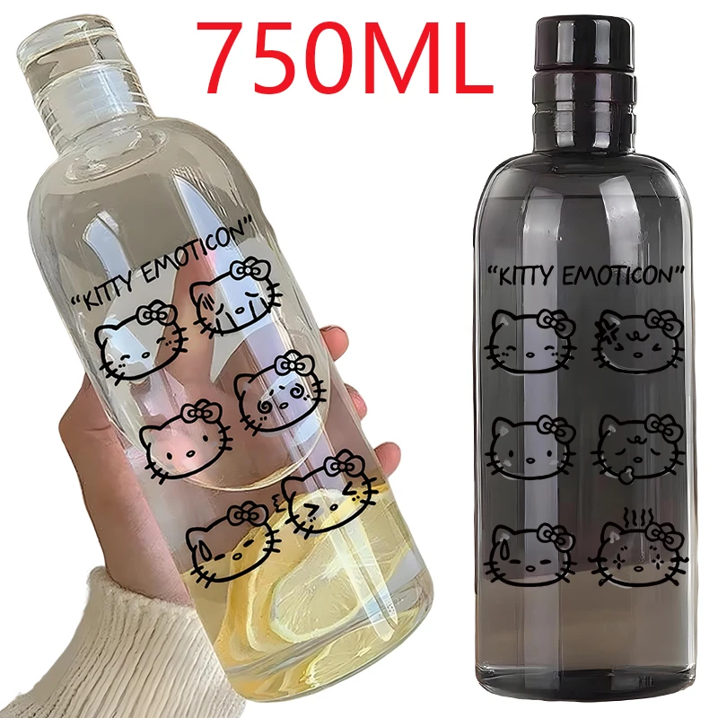 750 мл чашка для воды Hello Kitty со шкалой времени, пластиковая портативная бутылка для воды, школьные спортивные питьевые герметичные кувшины для фитнеса
750 мл чашка для воды Hello Kitty со шкалой времени, пластиковая портативная бутылка для воды, школьные спортивные питьевые герметичные кувшины для фитнеса