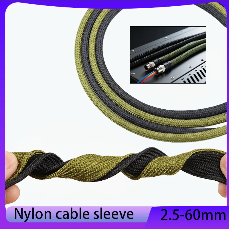 Flame retardant nylon woven mesh tube, cotton thread telescopic mesh tube, high temperature resistant wire protection sleeve
Flame retardant nylon woven mesh tube, cotton thread telescopic mesh tube, high temperature resistant wire protection sleeve