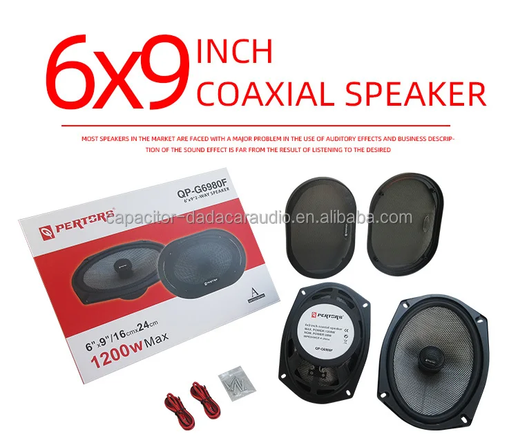 (1pair of speakers)2-way Fiberglass disc G6980F 6x9 Inch RMS 80W MAX Powe 1200W 4OHM for universal Car Audio Speaker Coaxial()
(1pair of speakers)2-way Fiberglass disc G6980F 6x9 Inch RMS 80W MAX Powe 1200W 4OHM for universal Car Audio Speaker Coaxial()