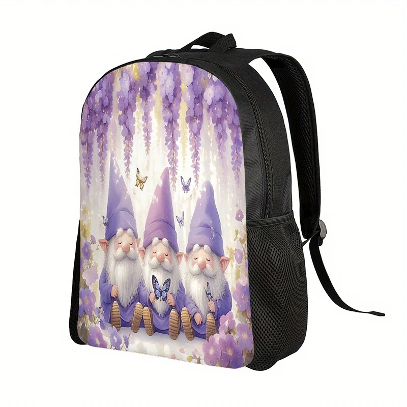 2D flat, quirky dwarf and wisteria backpack - light, spacious, with adjustable strap and zip closure, casual style
2D flat, quirky dwarf and wisteria backpack - light, spacious, with adjustable strap and zip closure, casual style