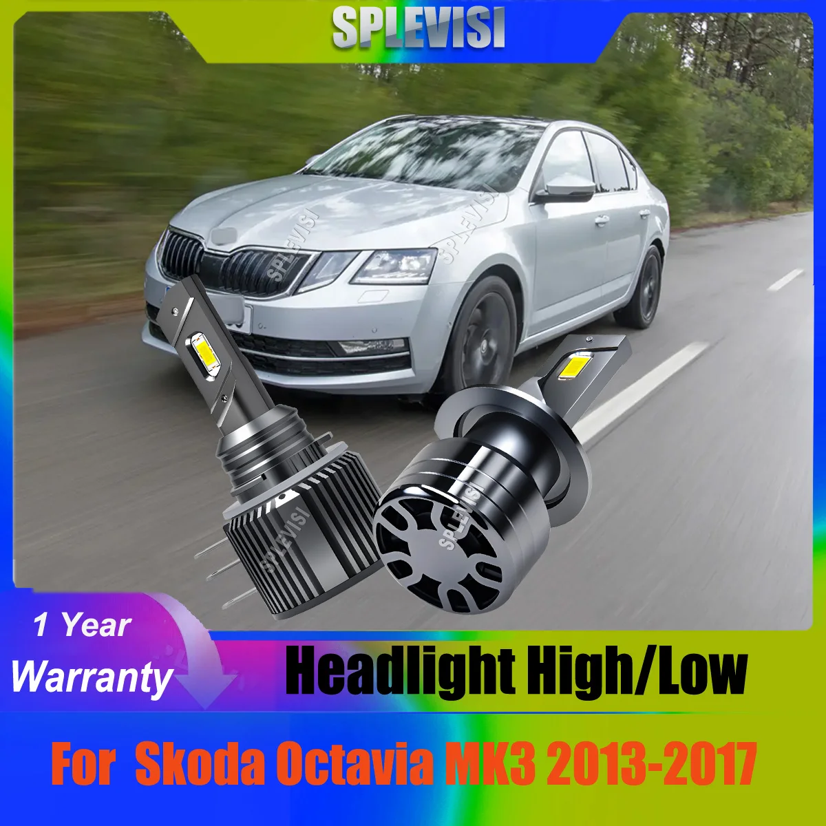 Led DRL Headlight Hi Low Lights - 2025 Upgraded 1:1 Size 500% Brighter 18000LM For Skoda Octavia MK3 2013 2014 2015 2016 2017
Led DRL Headlight Hi Low Lights - 2025 Upgraded 1:1 Size 500% Brighter 18000LM For Skoda Octavia MK3 2013 2014 2015 2016 2017
