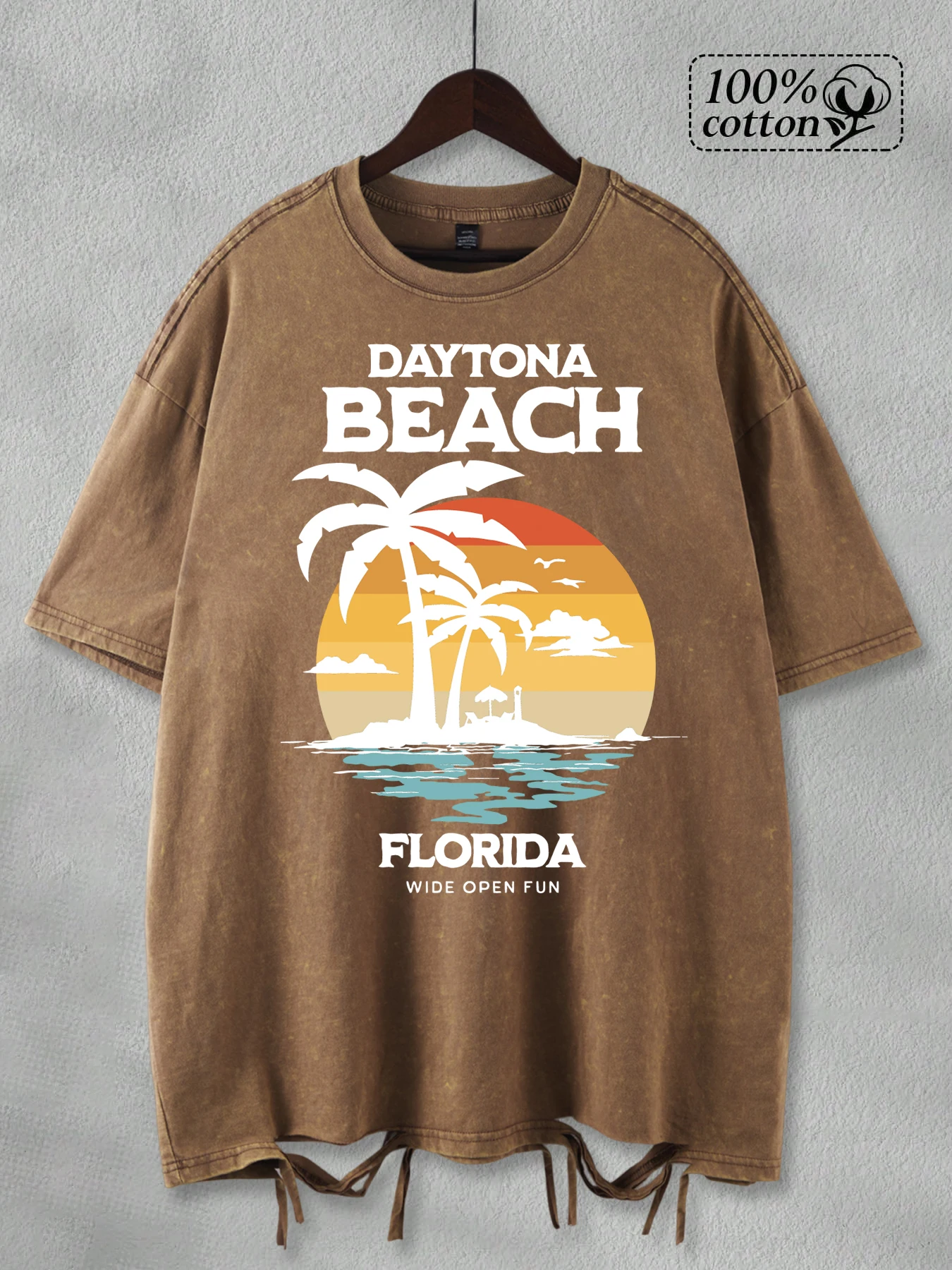 Daytona Beach Флорида Кокосовые пальмы с принтом потертых отверстий Футболка Мужская универсальная хлопковая футболка Хип-хоп Топы с круглым вырезом Свободная одежда
Daytona Beach Флорида Кокосовые пальмы с принтом потертых отверстий Футболка Мужская универсальная хлопковая футболка Хип-хоп Топы с круглым вырезом Свободная одежда