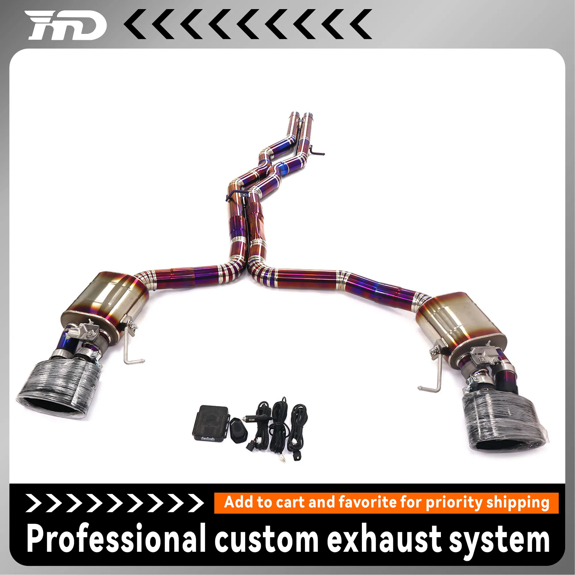 HMD Exhaust System Titanium Alloy Performance Catback for Audi RS6 C8 Auto Replacement Modification Electronic Valve
HMD Exhaust System Titanium Alloy Performance Catback for Audi RS6 C8 Auto Replacement Modification Electronic Valve