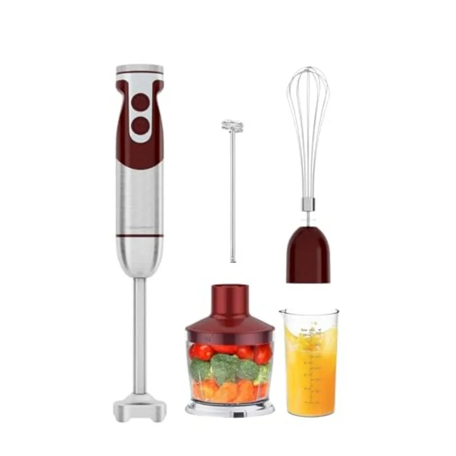 Pro Titanium Reinforced 5-in-1 Immersion Hand Blender Powerful Motor with 80% Sharper Blades 12-Speed Corded Blender Including
Pro Titanium Reinforced 5-in-1 Immersion Hand Blender Powerful Motor with 80% Sharper Blades 12-Speed Corded Blender Including