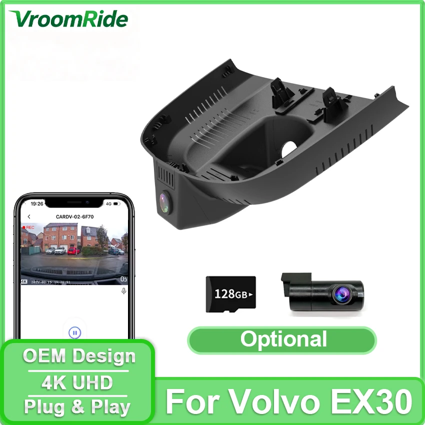 Для Volvo EX30 2024 2025 передняя и задняя видеорегистратор 4K для автомобильной камеры, видеорегистратор, видеорегистратор с WIFI, устройства записи видеорегистратора для EX30
Для Volvo EX30 2024 2025 передняя и задняя видеорегистратор 4K для автомобильной камеры, видеорегистратор, видеорегистратор с WIFI, устройства записи видеорегистратора для EX30
