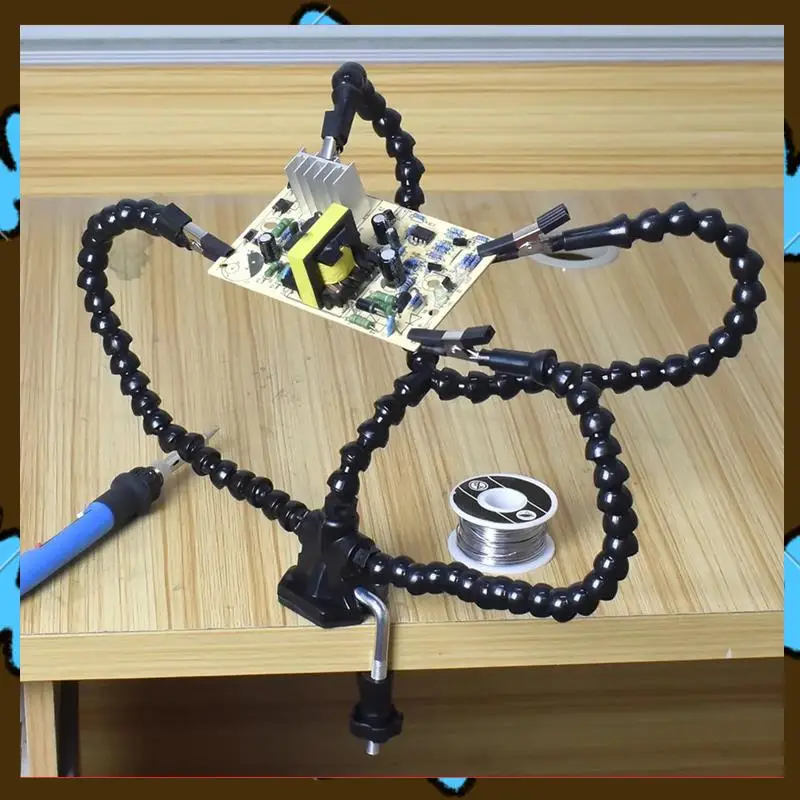 Promotion! Helping Hands Soldering Third Hand PCB Circuit Board Holder Flexible Arms With Desk Clamp Base For Electronic Boards
Promotion! Helping Hands Soldering Third Hand PCB Circuit Board Holder Flexible Arms With Desk Clamp Base For Electronic Boards