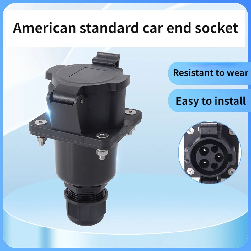 Wholesale American standard SAE J1772 extension cable charging seat cover 60A straight into the American standard socket
Wholesale American standard SAE J1772 extension cable charging seat cover 60A straight into the American standard socket