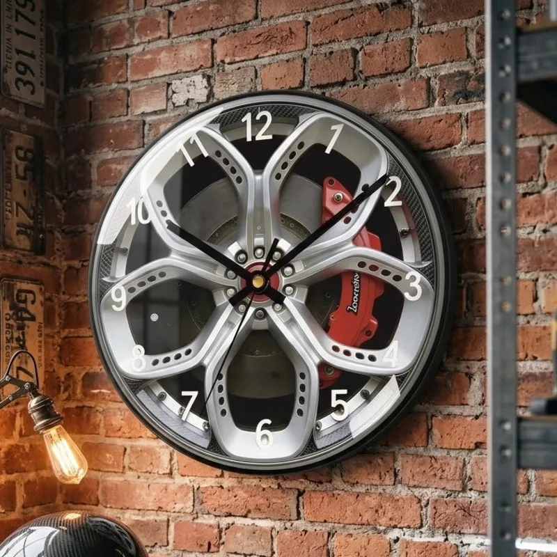 Car Tire Wheel Rim Wall Clock Racing Mechanical Silent Quartz Hanging Unique Automotive Garage Home Office Decor For Car Fans
Car Tire Wheel Rim Wall Clock Racing Mechanical Silent Quartz Hanging Unique Automotive Garage Home Office Decor For Car Fans