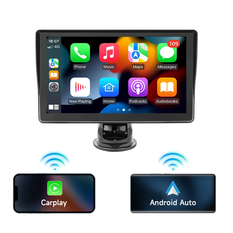 7" Wireless CarPlay Dashboard Monitor Automotive Multimedia MP5 Player Android Auto Mirror Link WiFi FM Portable Car Radio
7" Wireless CarPlay Dashboard Monitor Automotive Multimedia MP5 Player Android Auto Mirror Link WiFi FM Portable Car Radio