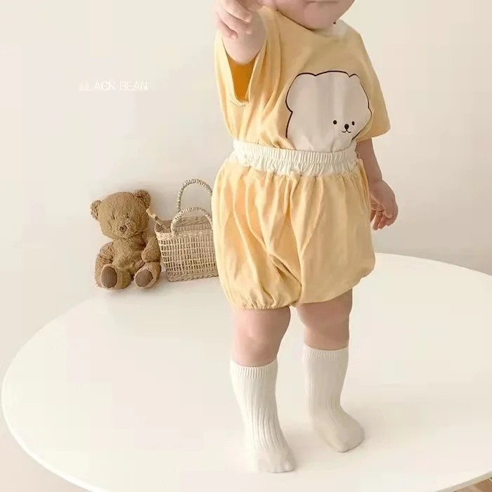Children'S Printing Suit Summer Children'S Clothing Korean Version Cartoon Baby Two-Piece Boy Summer Clothes Girl Baby Cotton
Children'S Printing Suit Summer Children'S Clothing Korean Version Cartoon Baby Two-Piece Boy Summer Clothes Girl Baby Cotton