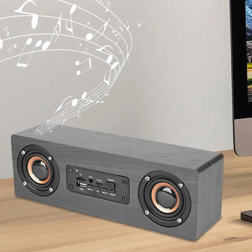 S1 Wooden Speaker Multi-Function Plug-In Card U-Disk Radio Audio Home Car Bluetooth Speaker U disk TF memory card FM external
S1 Wooden Speaker Multi-Function Plug-In Card U-Disk Radio Audio Home Car Bluetooth Speaker U disk TF memory card FM external