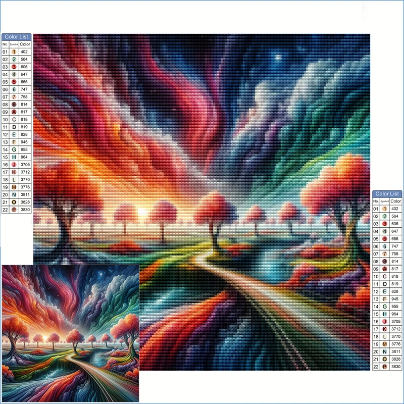 Diamond Painting 2025 Psychedelic Landscape With Trees And Rivers Under The Sky Embroidery Diamond Arts And Crafts Cross Stitch
Diamond Painting 2025 Psychedelic Landscape With Trees And Rivers Under The Sky Embroidery Diamond Arts And Crafts Cross Stitch