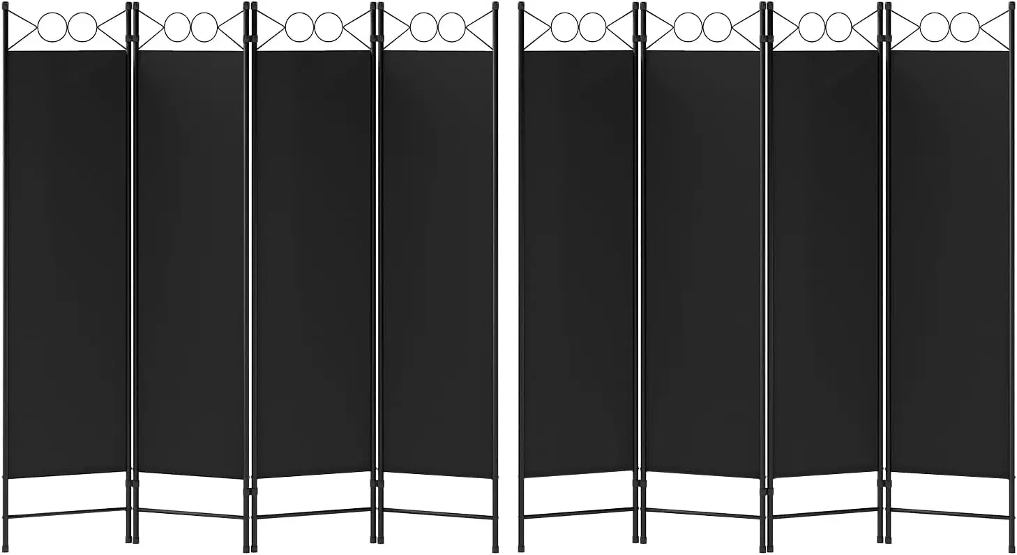 Room Divider 6Ft Portable Steel Frame Screen Partition 4-Pannel Foldable Wall Divider Freestanding Privacy Screen with R
Room Divider 6Ft Portable Steel Frame Screen Partition 4-Pannel Foldable Wall Divider Freestanding Privacy Screen with R
