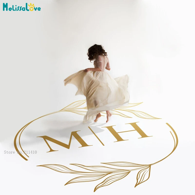 Leaf Style Customize Two Letters Wedding Dance Floor Decals Stickers Celebration Décor Reception Idea Removable YT6777
Leaf Style Customize Two Letters Wedding Dance Floor Decals Stickers Celebration Décor Reception Idea Removable YT6777