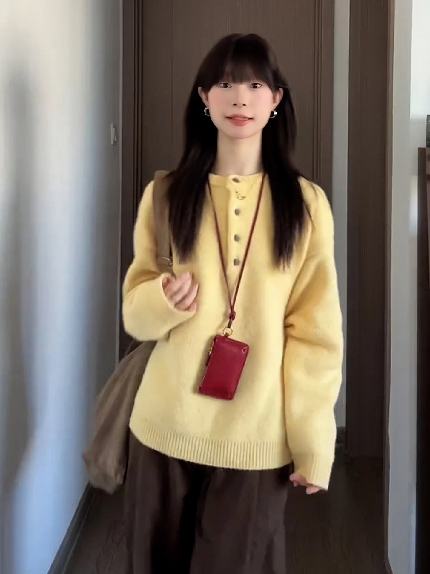 Retro Yellow round Ne Pullover Knitted Sweater Loose Casual Women's Autumn Winter Comfortable Knitwear Faion Sle
Retro Yellow round Ne Pullover Knitted Sweater Loose Casual Women's Autumn Winter Comfortable Knitwear Faion Sle