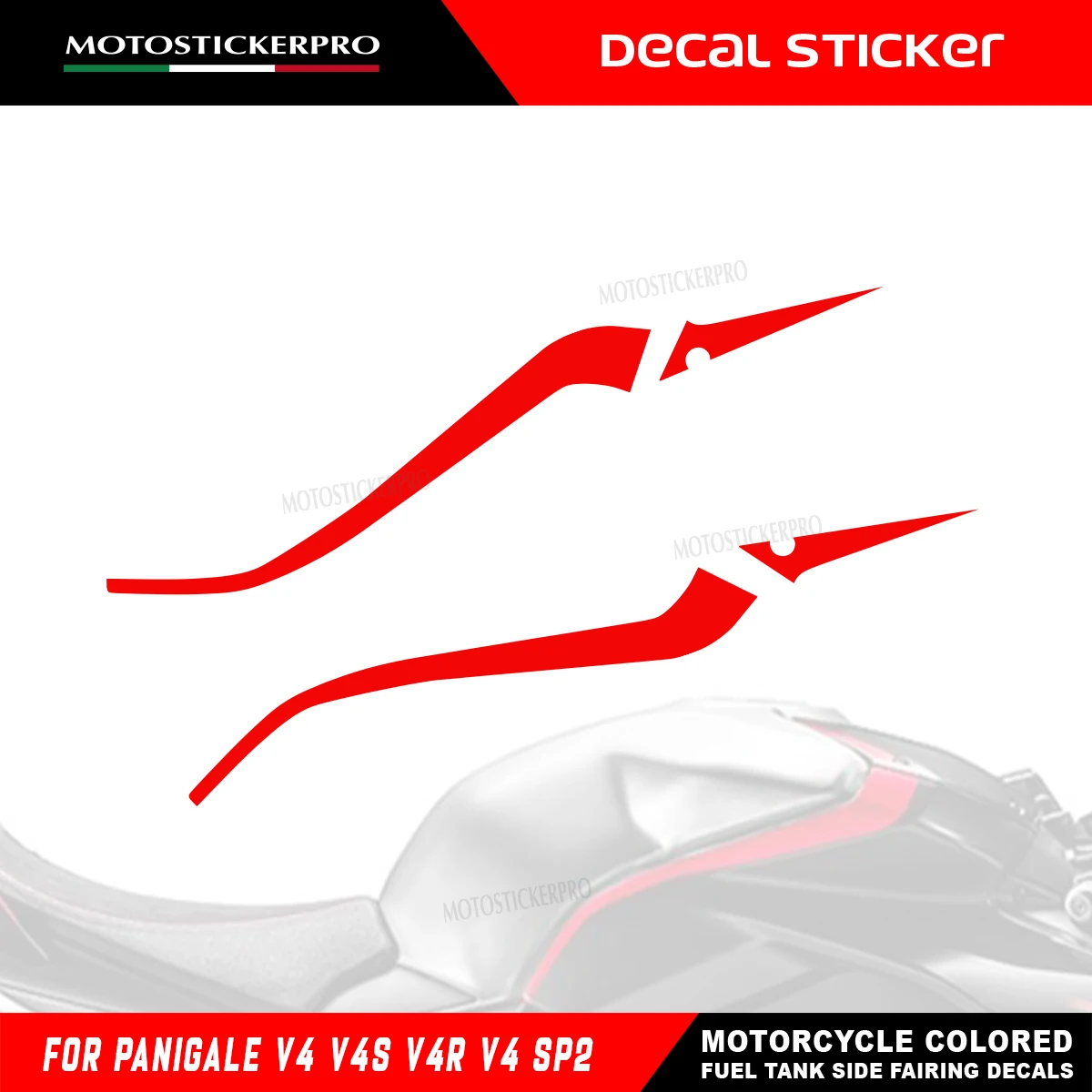 Motorcycle Fuel Tank Racing Stripe Decals Stickers For Ducati Panigale V4 V4R V4S V4SP, Colored Fairing Style Decorative Accesso
Motorcycle Fuel Tank Racing Stripe Decals Stickers For Ducati Panigale V4 V4R V4S V4SP, Colored Fairing Style Decorative Accesso