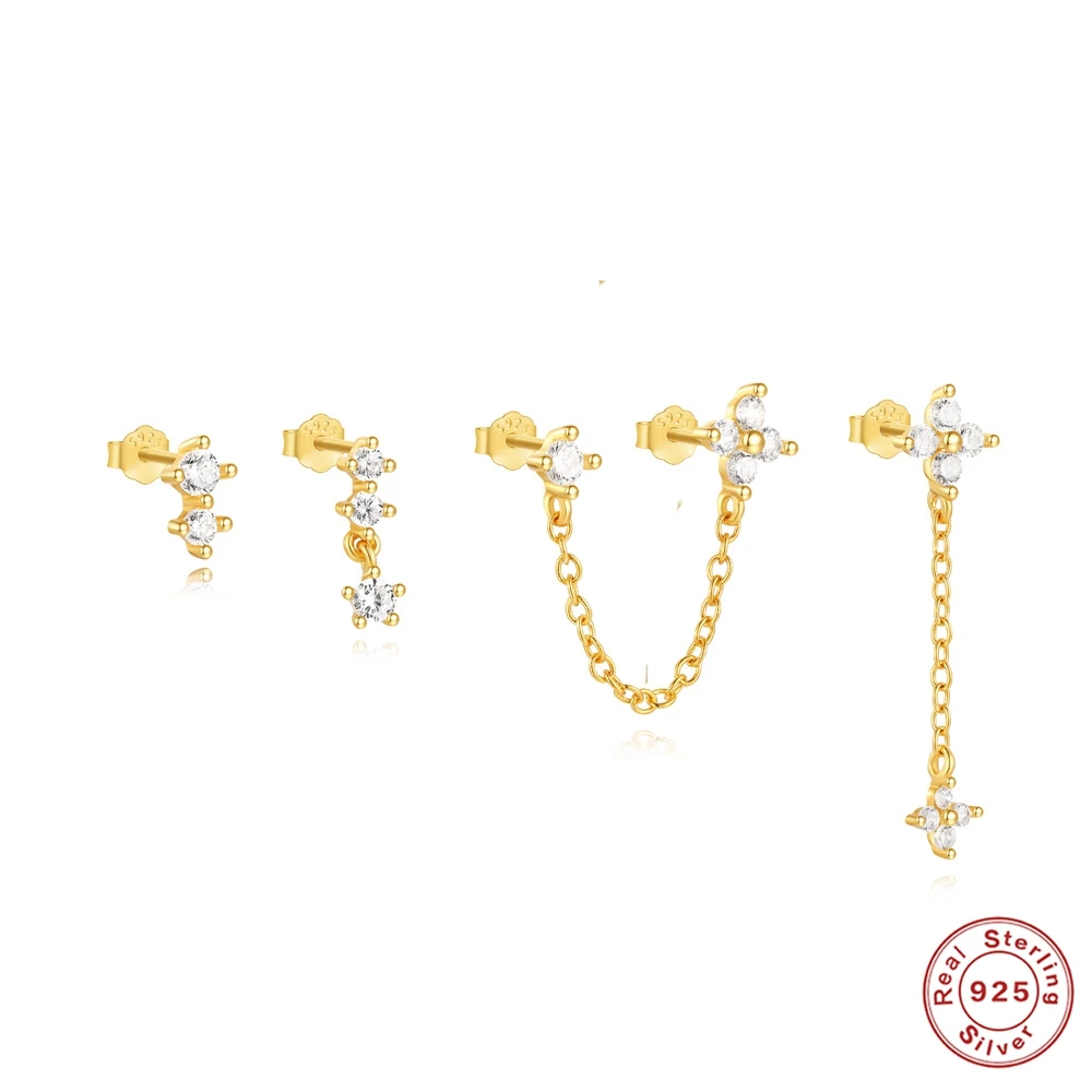 AIDE 925 Sterling Silver Bingling Zircon Stud Earring Set For Women Classical Birthday Party Bride Wedding Earring Jewelry Sets
AIDE 925 Sterling Silver Bingling Zircon Stud Earring Set For Women Classical Birthday Party Bride Wedding Earring Jewelry Sets