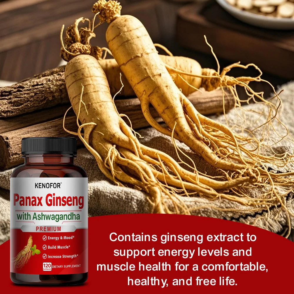 Panax Ginseng + Ginkgo Biloba Capsules - Mood, Memory, Mental Health Support, Improve Athletic Performance, 120 Counts
Panax Ginseng + Ginkgo Biloba Capsules - Mood, Memory, Mental Health Support, Improve Athletic Performance, 120 Counts