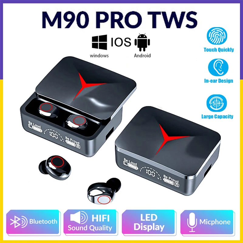 【Fast Ship】M90 TWS Wireless Bluetooth Earphones Gaming Headphones Low Latency Sports Earbuds Slide Design With LED Headsets
【Fast Ship】M90 TWS Wireless Bluetooth Earphones Gaming Headphones Low Latency Sports Earbuds Slide Design With LED Headsets