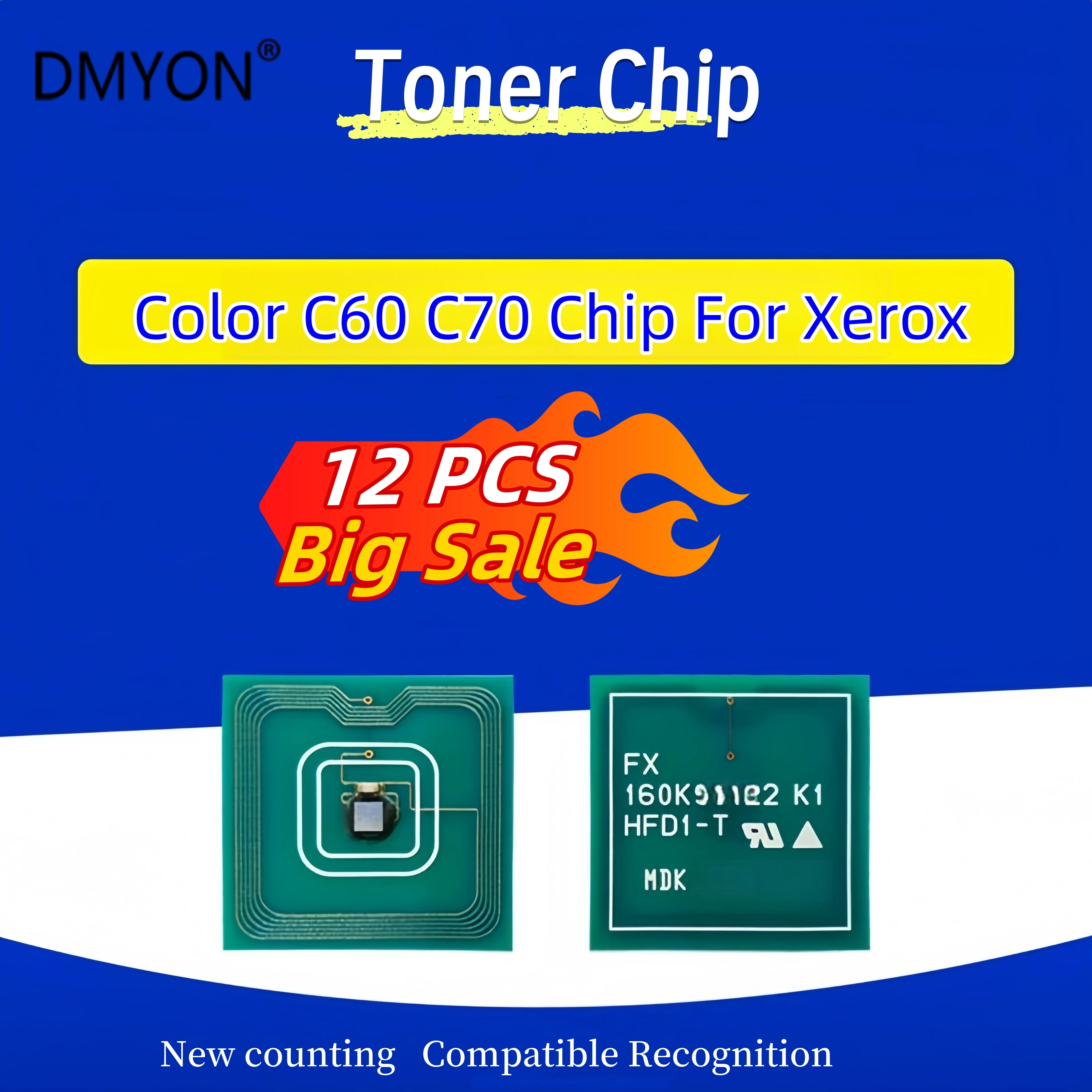 12pcs For Xerox Color C60 C70 Toner Chip 006R01659 006R01660 006R01661 006R01662 ,6R1659 6R1660 6R1661 6R1662 High quality
12pcs For Xerox Color C60 C70 Toner Chip 006R01659 006R01660 006R01661 006R01662 ,6R1659 6R1660 6R1661 6R1662 High quality