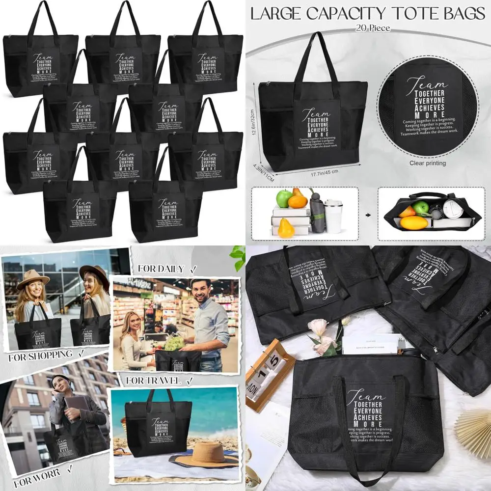 Team Appreciation Tote Bags - 20 Pack Gifts for Nurses, Practitioners, Authors, and Coworkers - Ideal for Sport and Work
Team Appreciation Tote Bags - 20 Pack Gifts for Nurses, Practitioners, Authors, and Coworkers - Ideal for Sport and Work